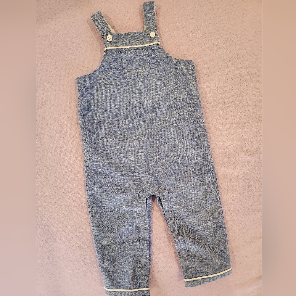 Janie and Jack Classic Blue Overalls